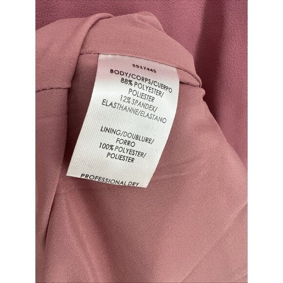 Kay Unger Sansa Womens Size 4 Pink Pleated Bateau Neck Sleeveless Formal Gown - Picture 11 of 14